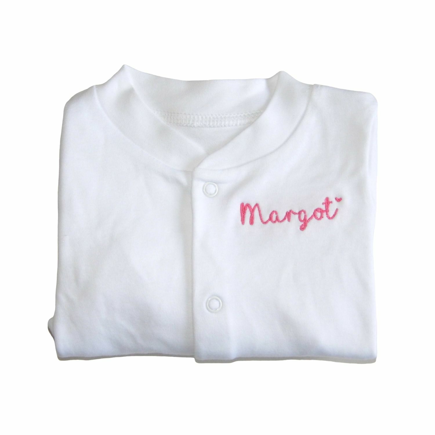 personalised embroidered sleepsuits