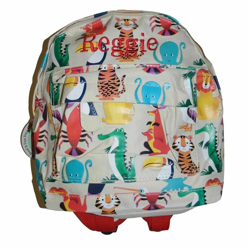Personalised Children’s Mini Backpack Colourful Creatures