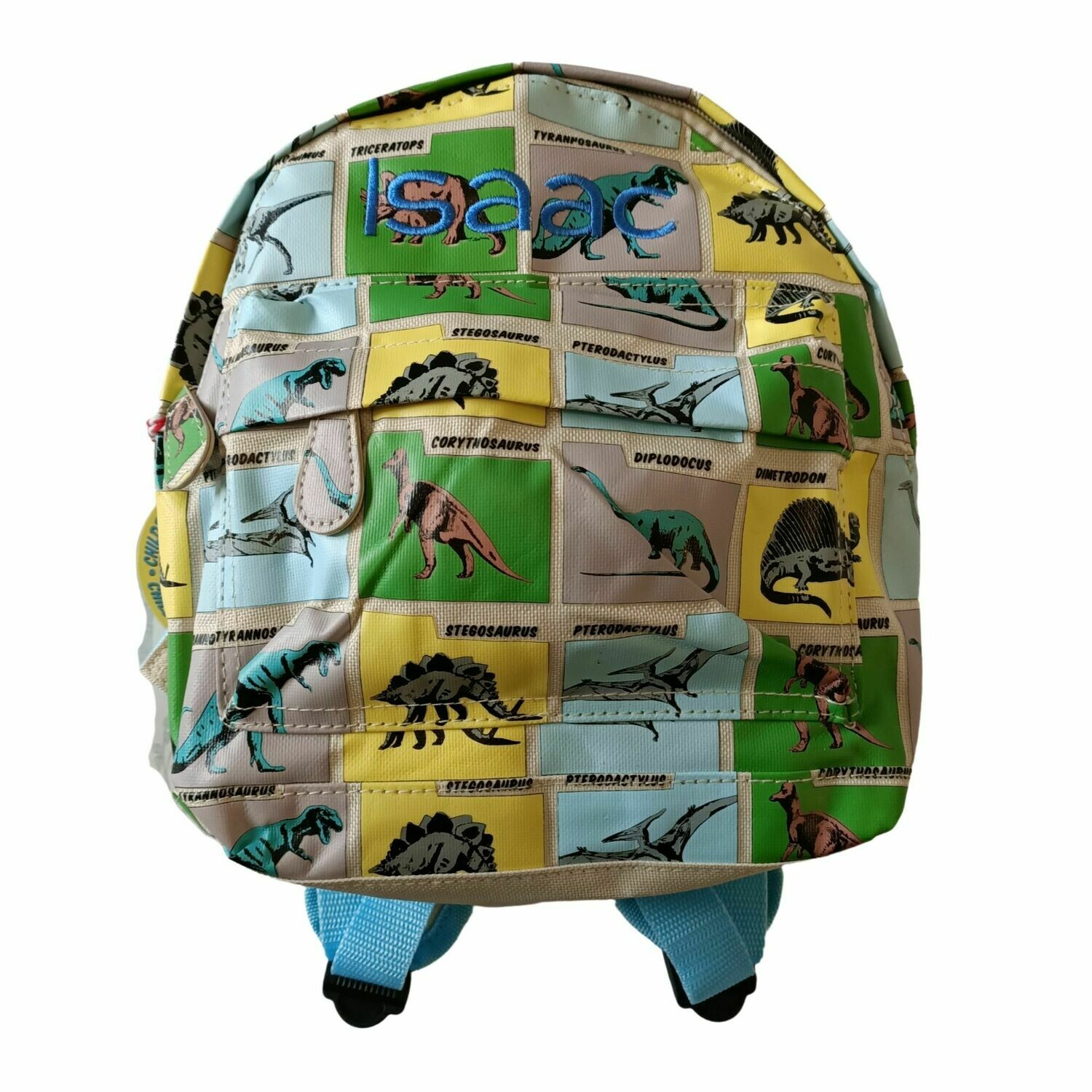 Embroidered Dinosaur Personalised Children's Backpack
