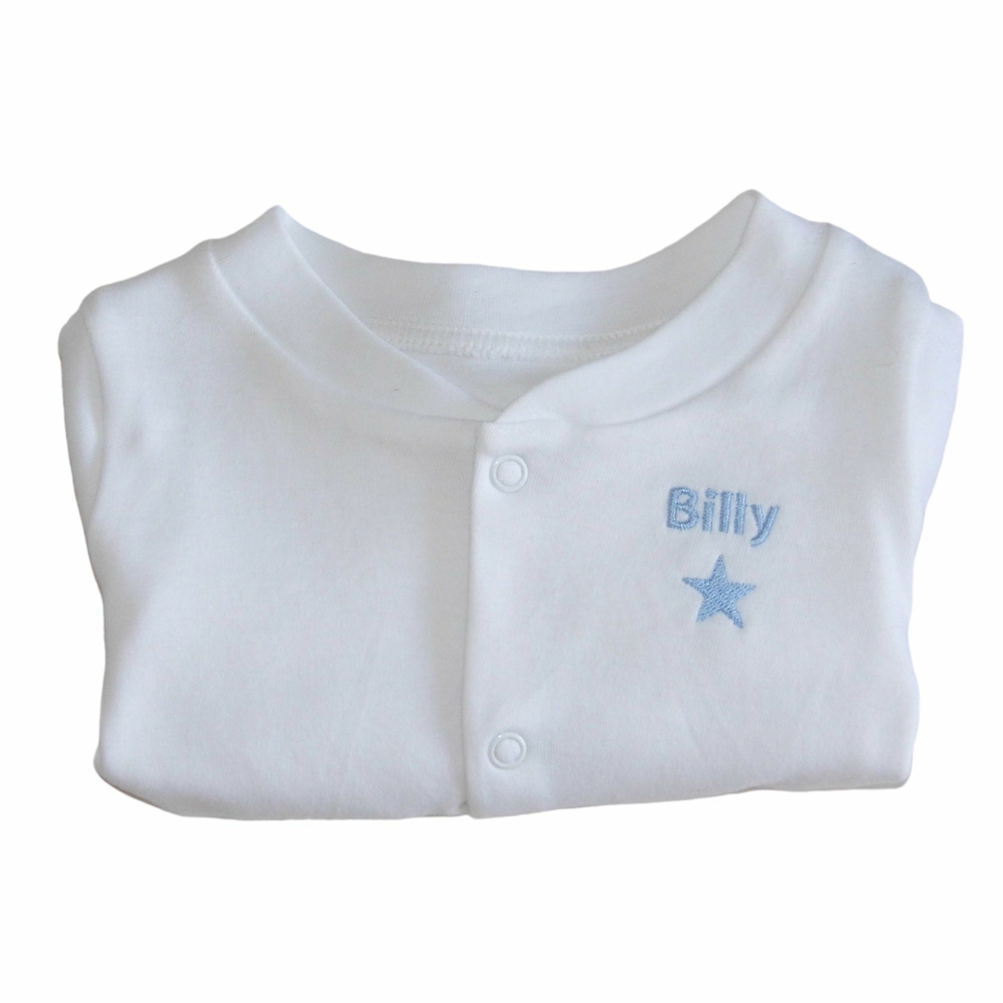 personalised initial baby grow