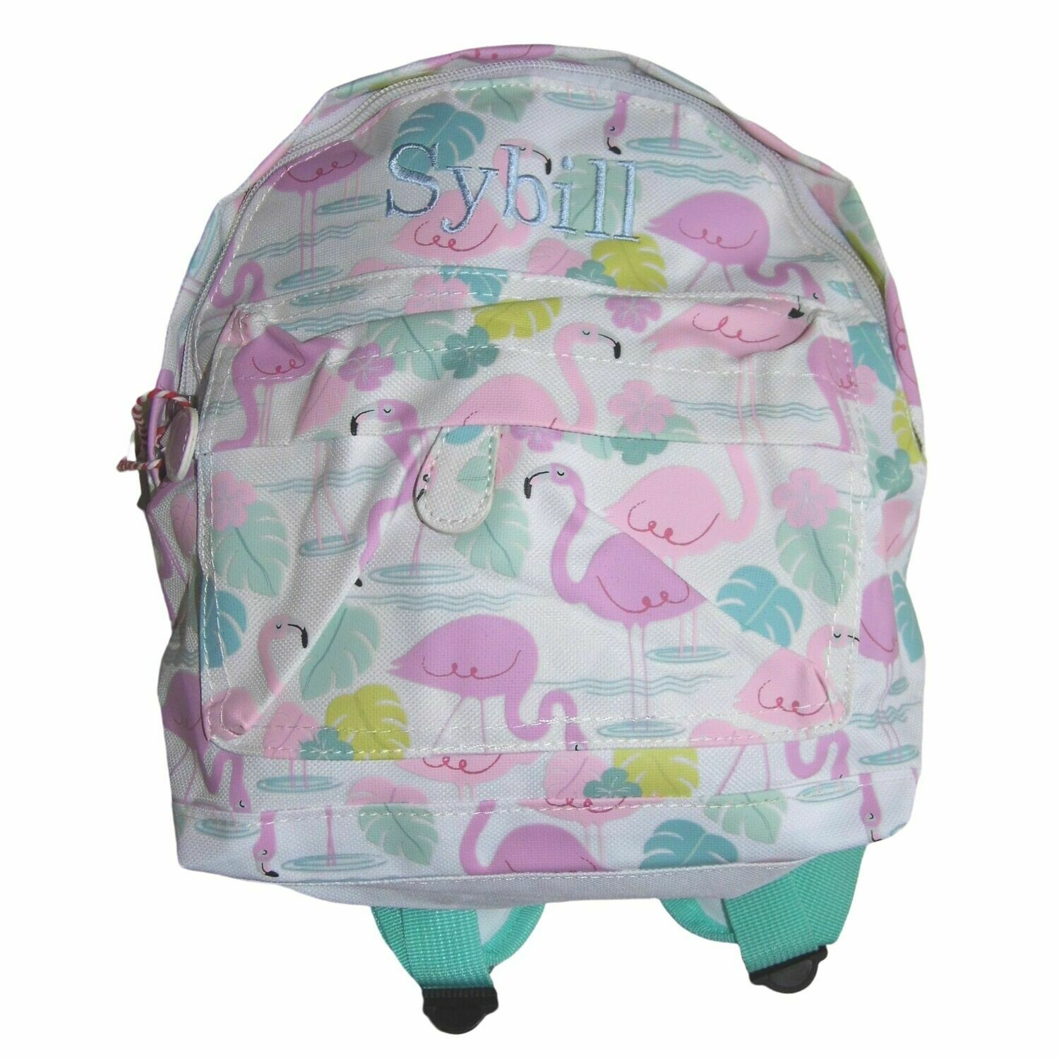 Personalised Embroidered Children's Backpack - Flamingo Bay