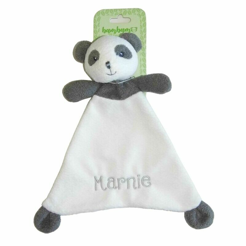 Panda Personalised Baby Comforter Comfort Blanket