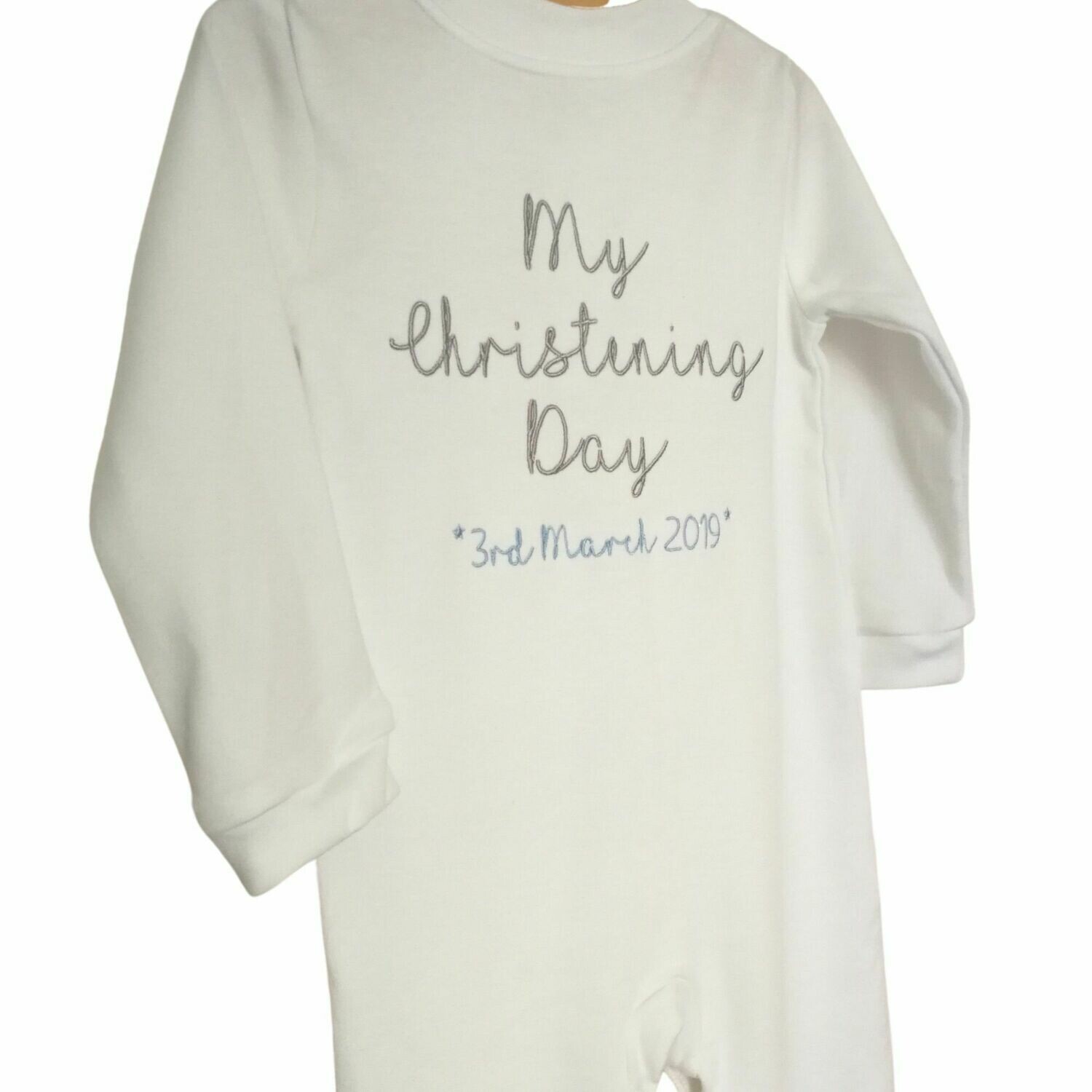 christening sleepsuit