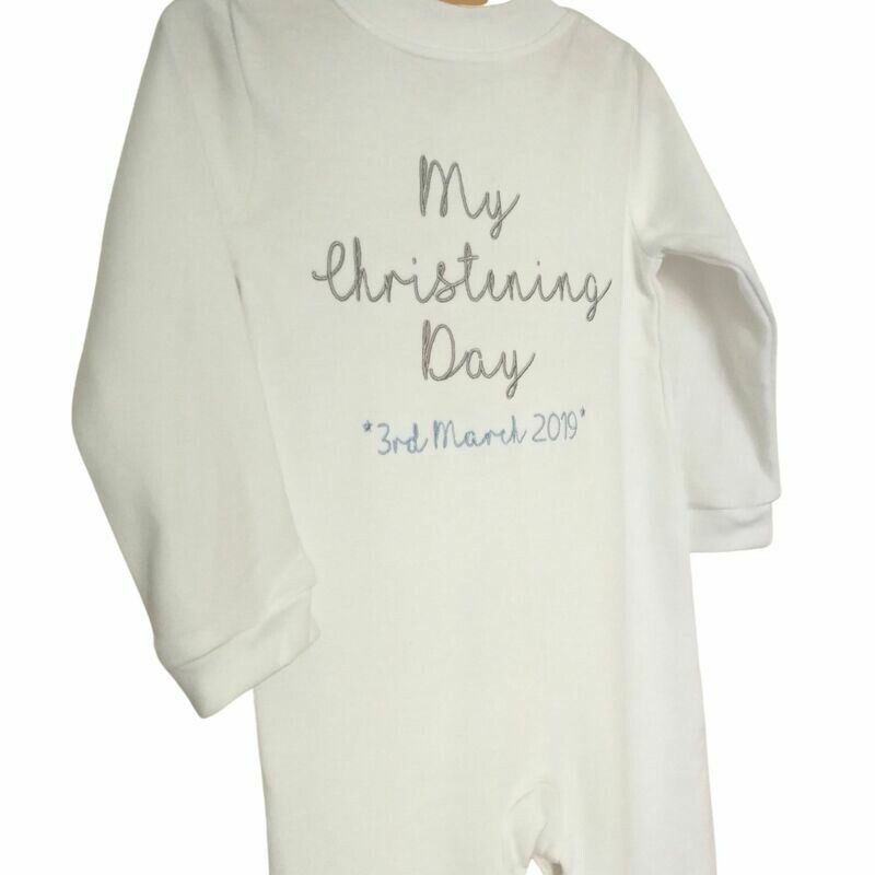 Personalised Sleepsuit for My Birthday / Christening Day