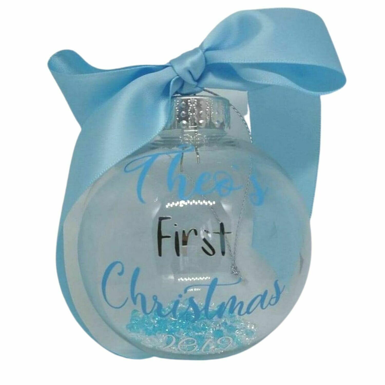 Beautiful Baby's First Christmas Bauble Decoration 8cm