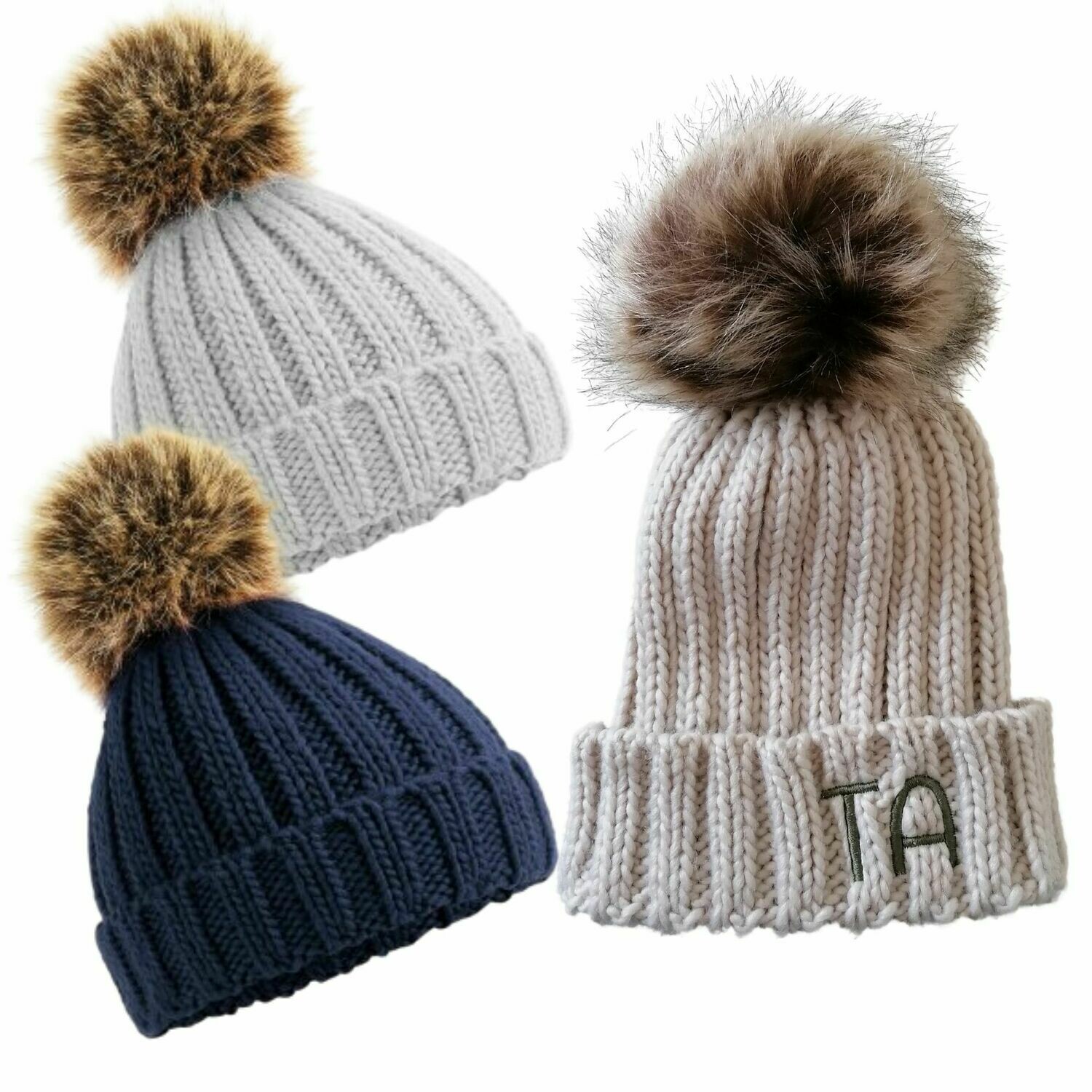 personalised bobble hat baby
