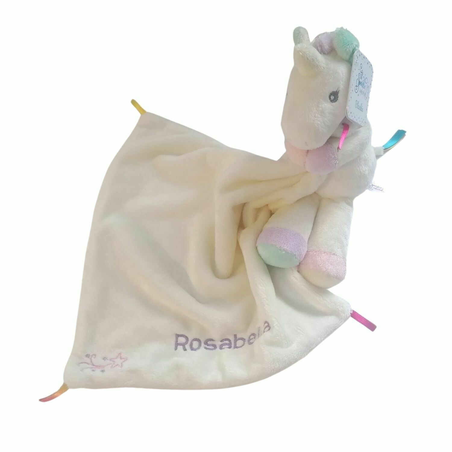 Personalised Unicorn Comforter Baby Comfort Blanket