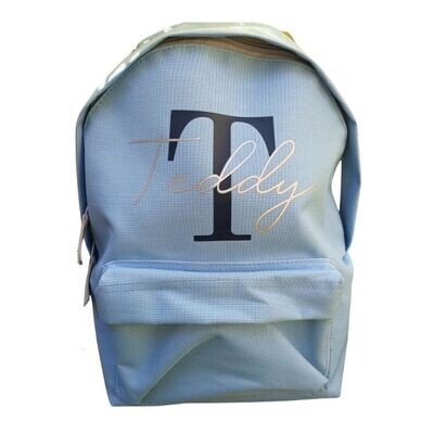 kids initial backpack