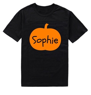 Personalised Children's Halloween Pumpkin T-Shirt Personalised Children's Halloween Pumpkin T-Shirt