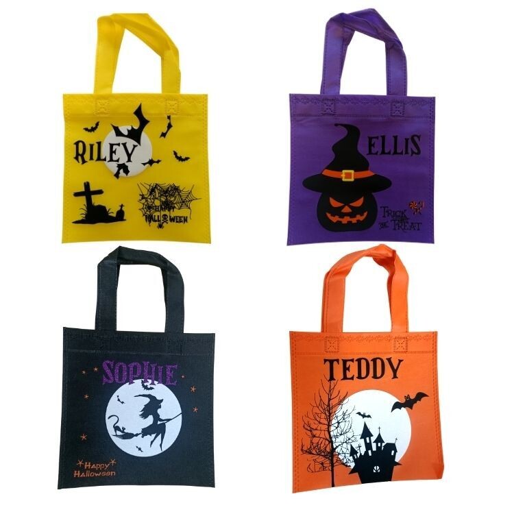 Halloween Personalised Trick or Treat Bags for Kids
