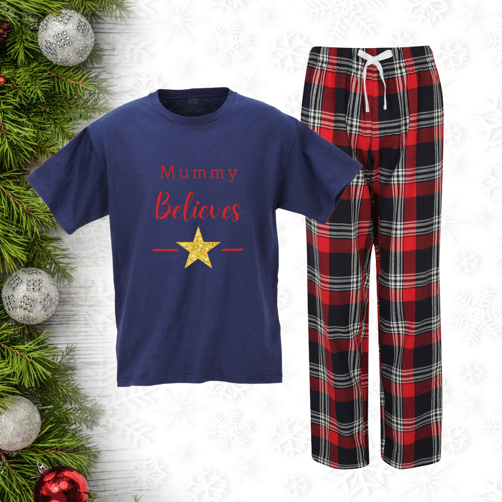 Personalised Family Christmas Star Pyjamas