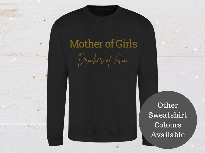 Mum of Girls Personalised Ladies Sweatshirt