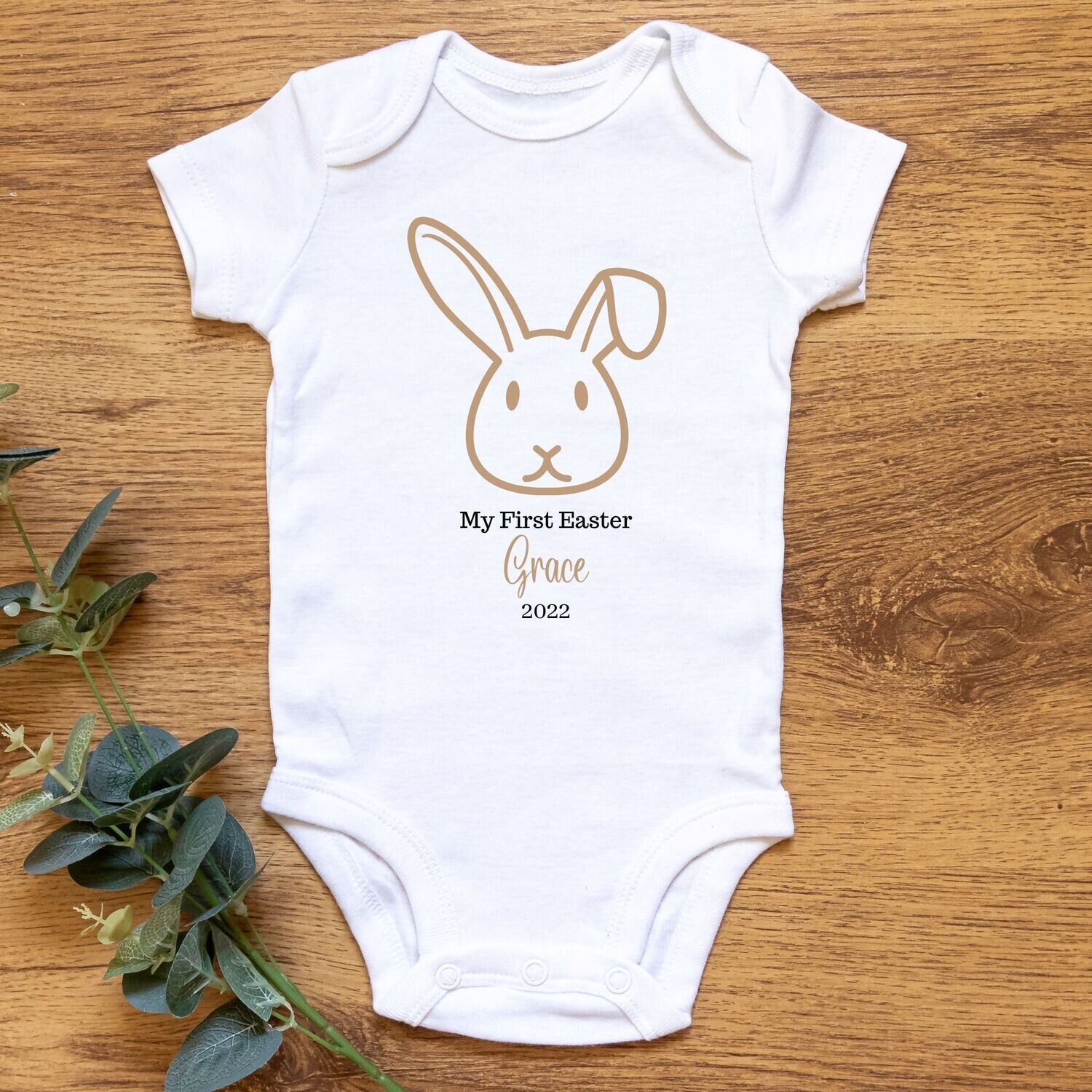My First Easter Personalised Baby Vest
