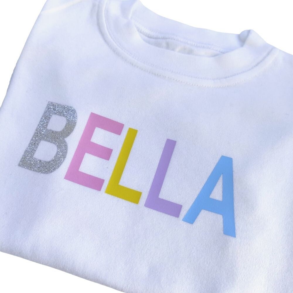 Personalised Rainbow T-Shirt for Kids
