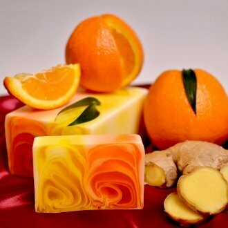JABÓN ARTESANAL NARANJA Y JENGIBRE