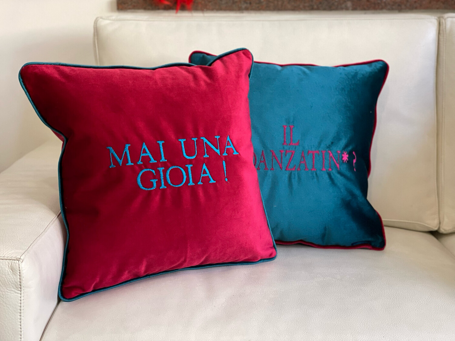 Cuscini personalizzati ricamati