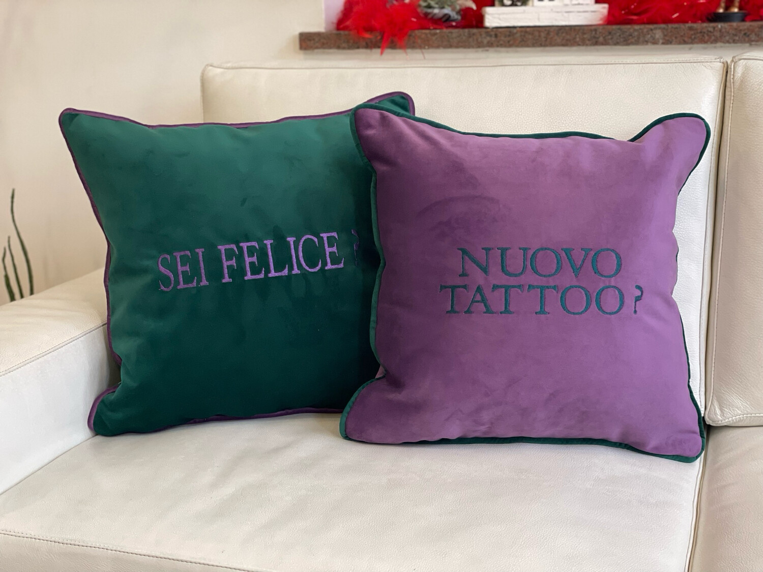 Cuscini personalizzati ricamati