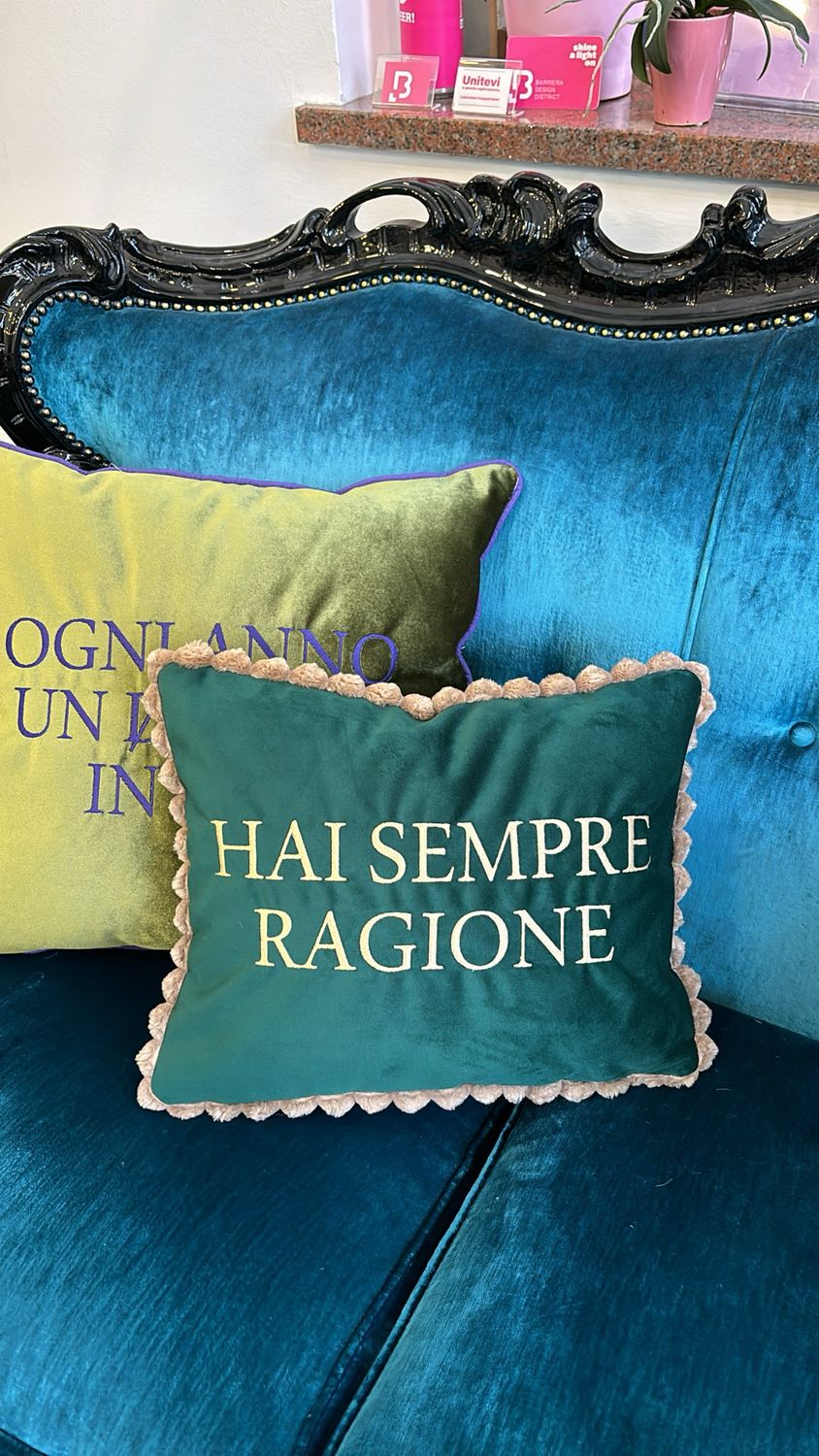 Cuscini personalizzati ricamati