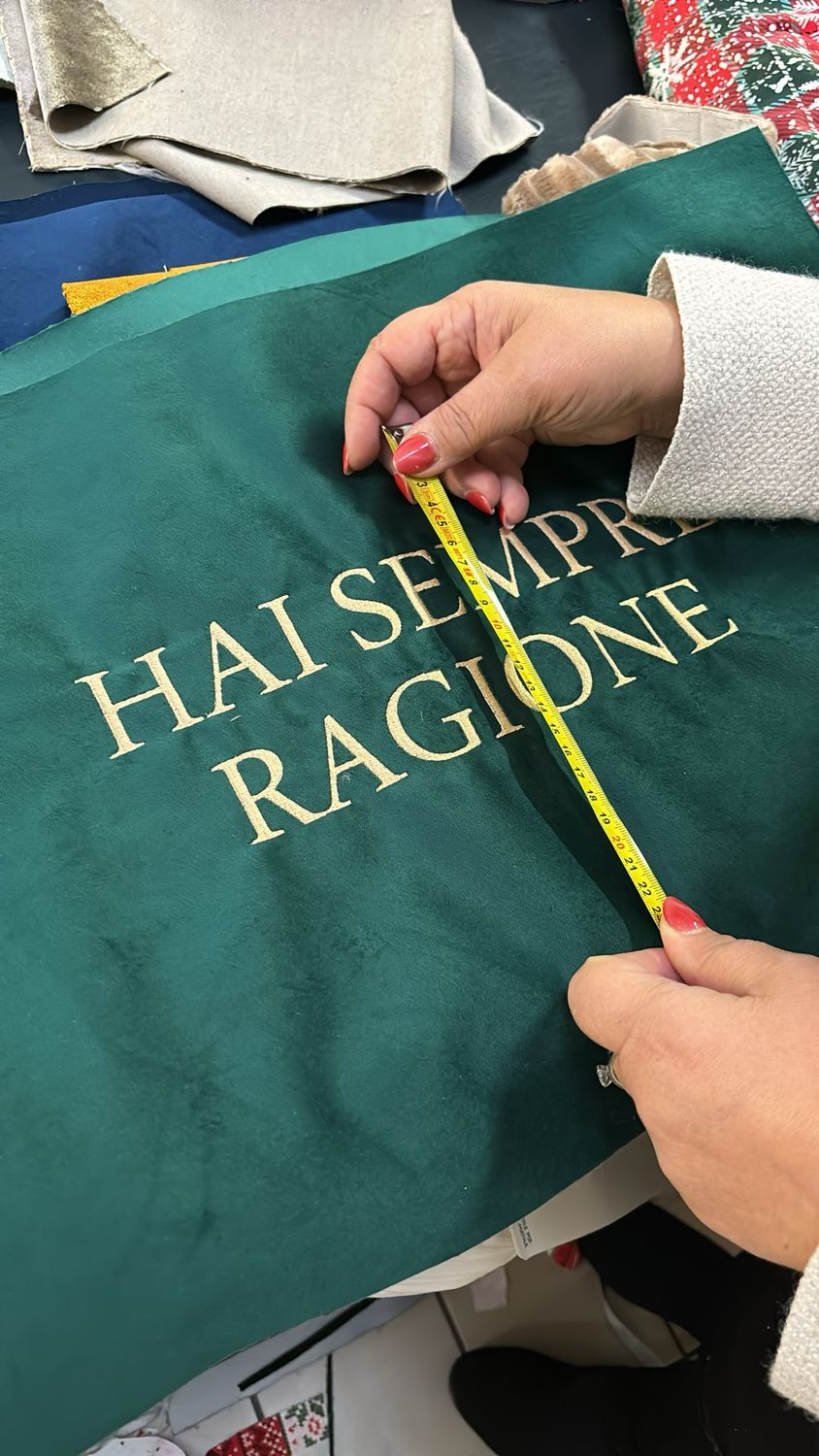 Cuscini personalizzati ricamati