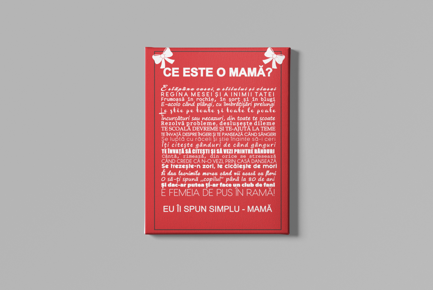 Tablou Canvas Ce este o MAMĂ