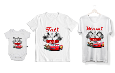 Set tricouri Familie – Aniversare Cars