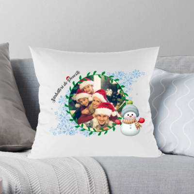 Perna personalizata cu poza - Sarbatori Fericite