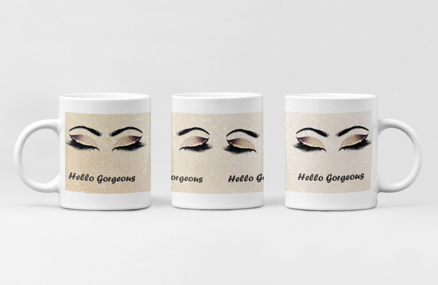 Cană „Hello Gorgeous” – Cadoul chic care spune totul dintr-o privire
