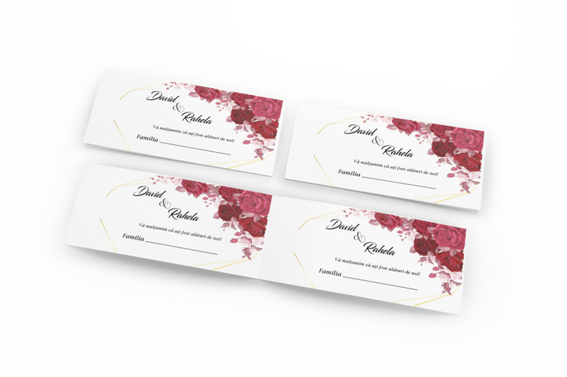 Plic bani nuntă personalizat – Model 00125 – hârtie 80g, format DL
