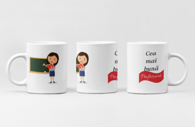 Cana „Cea mai bună Profesoară” – Cadou emoționant pentru un dascăl deosebit