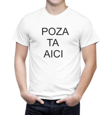 Tricou personalizat bărbat – cu imaginea ta preferată – bumbac 100%, stil unic
