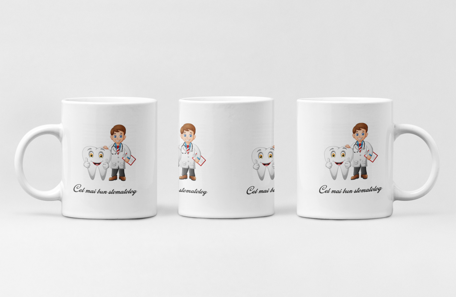 Cană „Cel mai bun stomatolog” – Cadou gata de oferit, fără personalizare