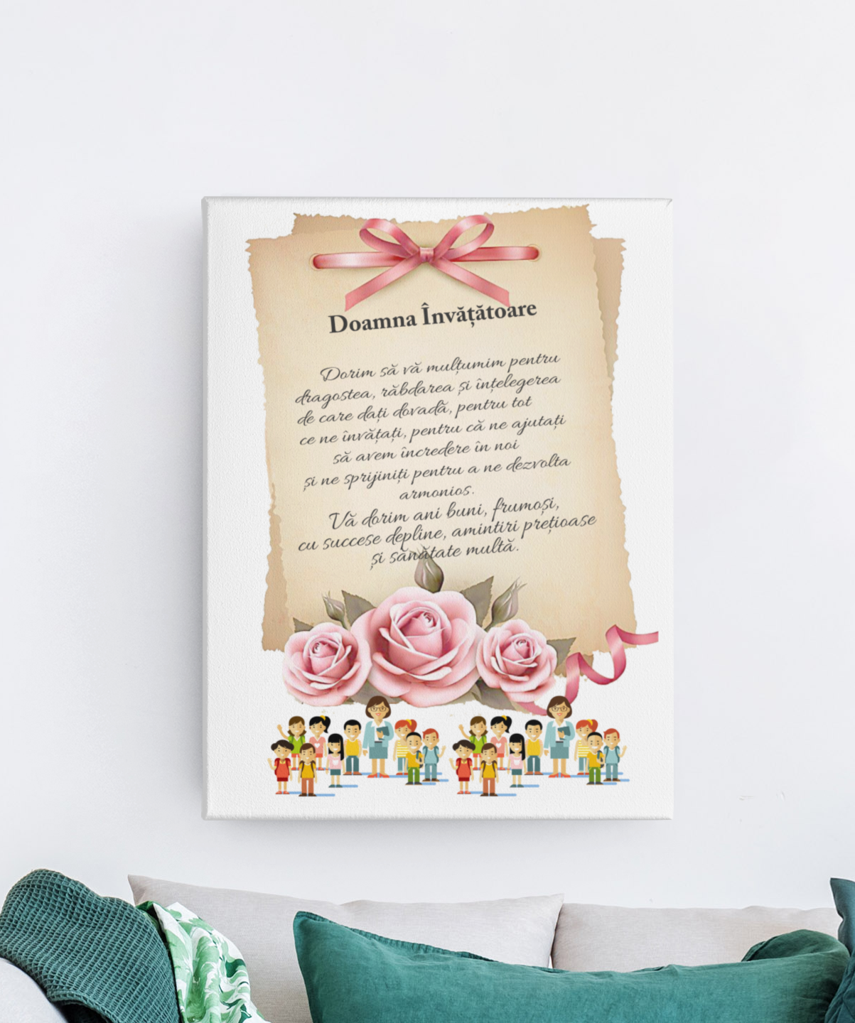 Tablou Canvas pentru  Învățătoare