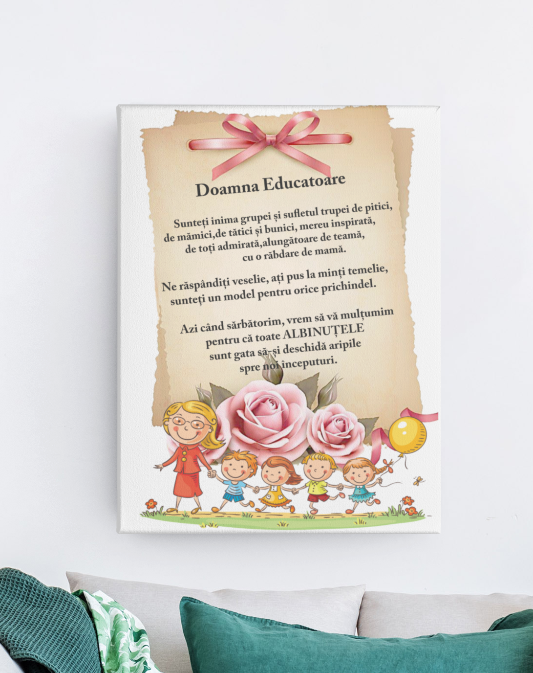 Tablou Canvas Educatoare