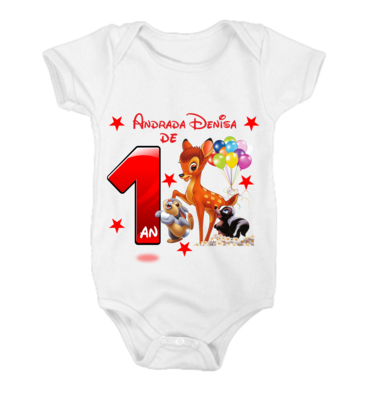 Body personalizat Bamby Cu nume  si vârsta