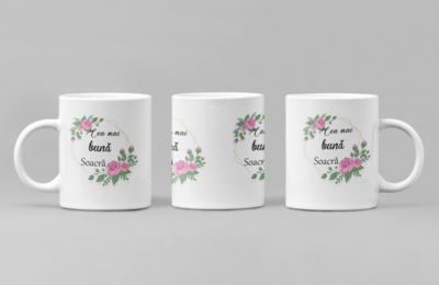 Cana „Cea mai bună soacră” – Cadoul ideal pentru o femeie specială din viața ta