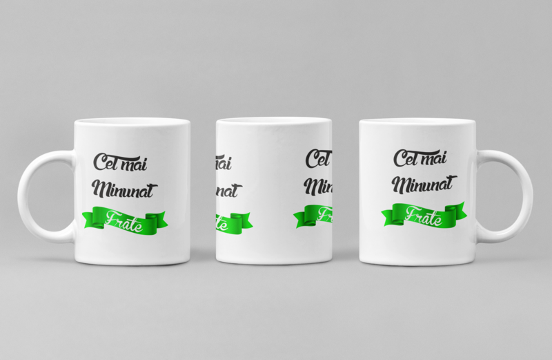 Cană „Cel mai minunat frate” – Cadou din suflet pentru un frate deosebit