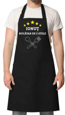 Șorț personaizat - Bucatar de 5 stele