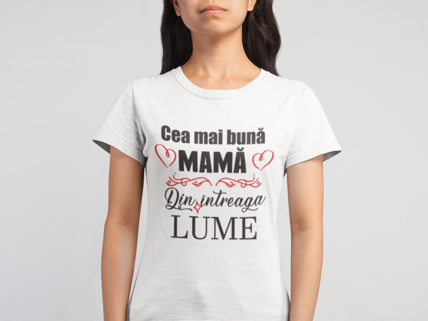Tricou „Cea mai bună mamă din întreaga lume” – bumbac 100%, mesaj cu suflet