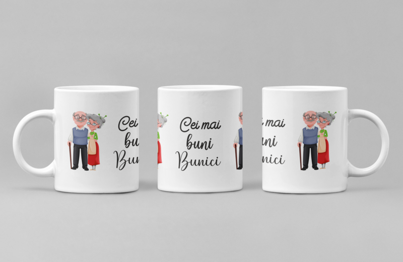 Cană „Cei mai buni bunici” – Cadou cu dragoste pentru cei mai dragi oameni din familie
