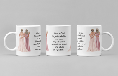Cana cu mesaj pentru nașă – Model 2 – Cadou delicat pentru o nașă deosebită