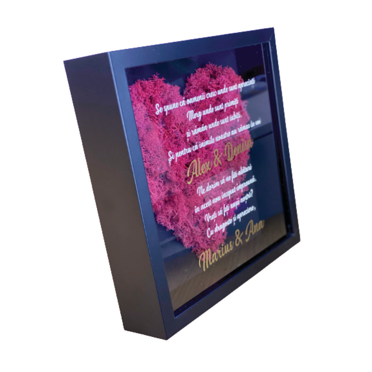 Tablou 3D personalizat  mesaj pentru nași