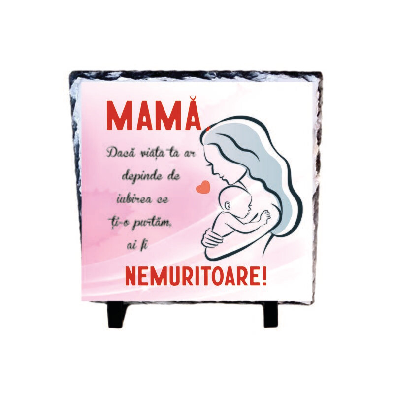 Piatră ardezie – Mesaj emoționant pentru mama ta