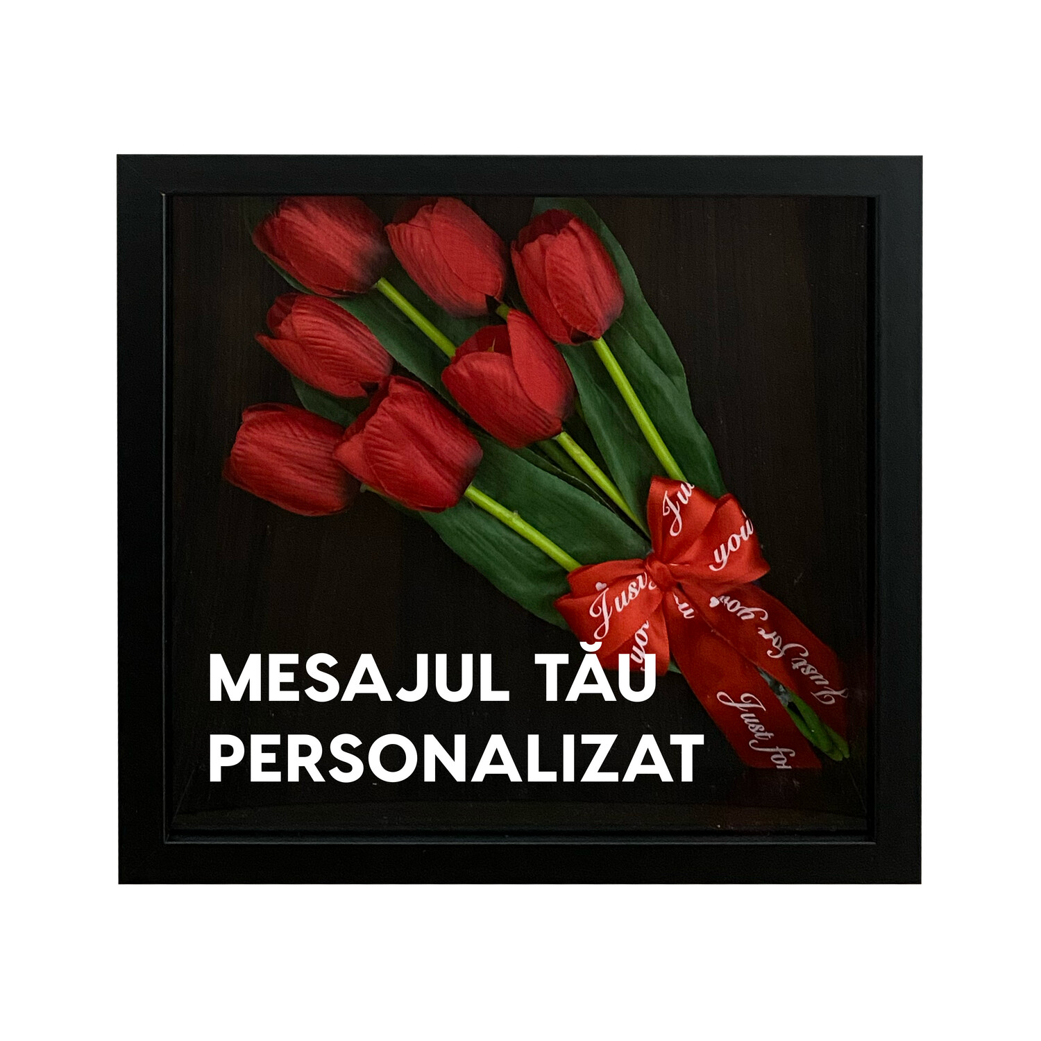 Tablou 3D cu mesaj - Mesaj personalizat, 25x25 cm