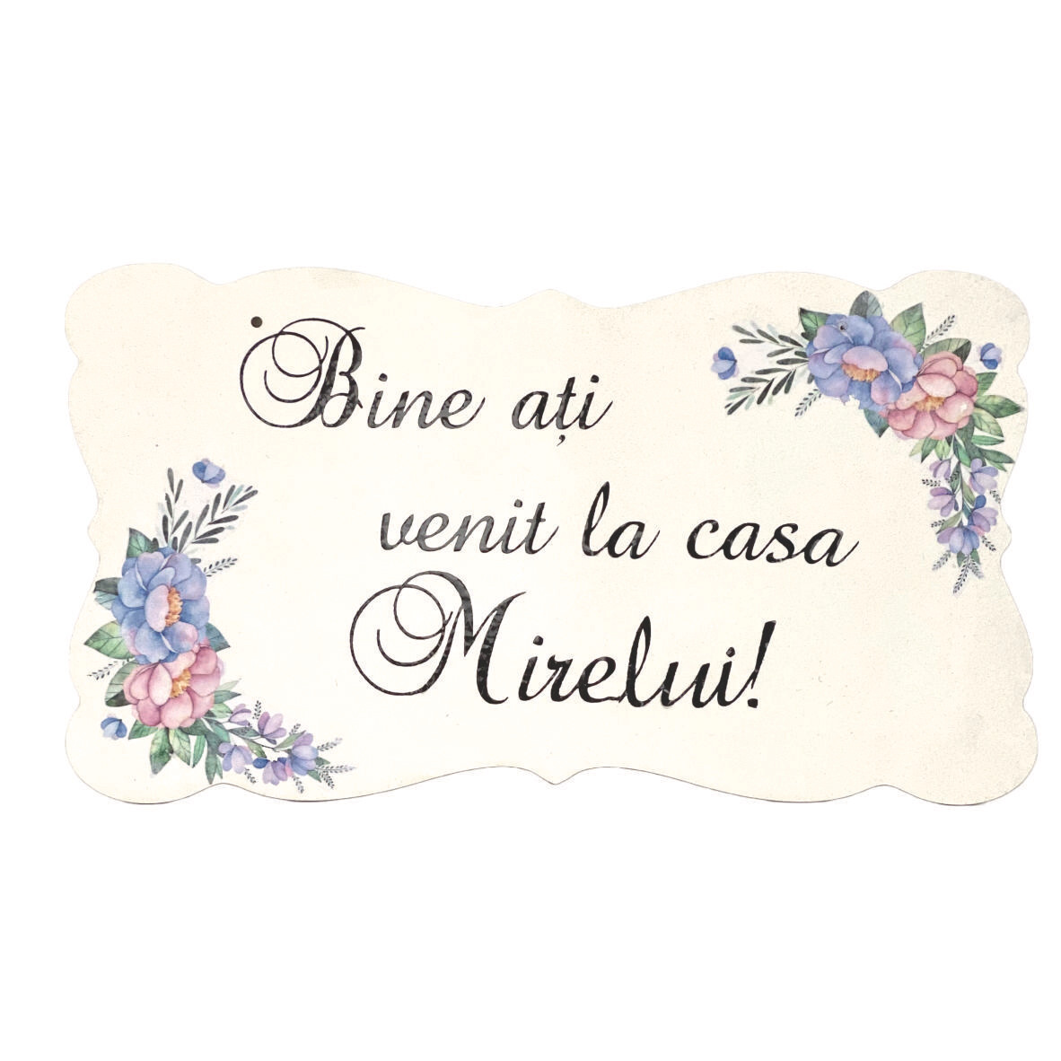 Tablita -Bine ați venit la casa mirelui