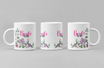 Cana „Bride to Be” – Design floral delicat pentru viitoarea mireasă