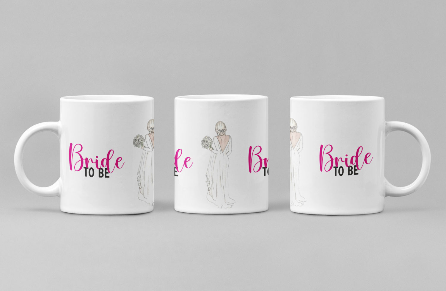 Cană „Bride to Be” – Cadou delicat și festiv pentru viitoarea mireasă