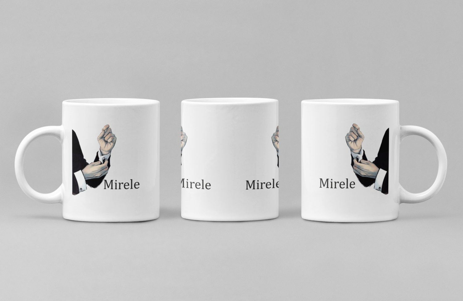 Cană „Mirele” – Cadou elegant și simbolic pentru ziua cea mare
