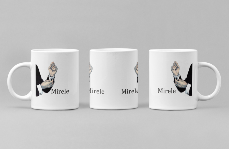 Cană „Mirele” – Cadou elegant și simbolic pentru ziua cea mare