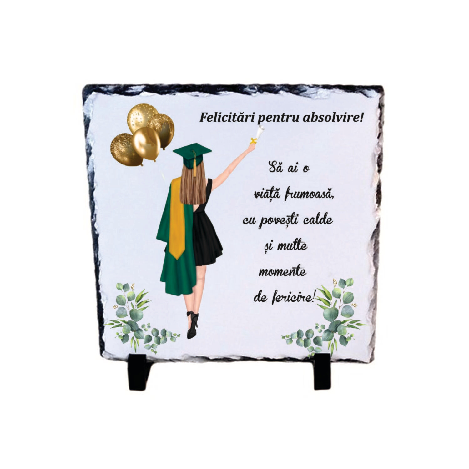 Piatră ardezie – Felicitări elegante pentru absolvire