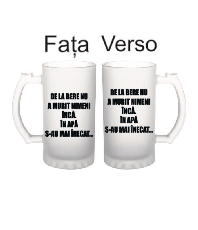 Halba de bere - De la bere nu a murit nimeni, in apa s-au mai inecat